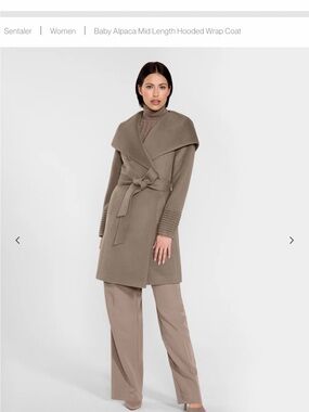 Sentaler wrap coat